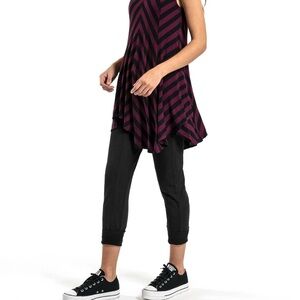 Cynthia Ashby striped tunic new